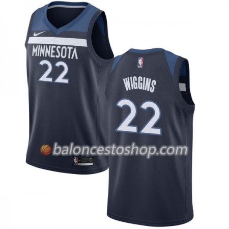 Camiseta Hombre NBA Minnesota Timberwolves Andrew Wiggins 22 Nike 2017-18 Navy Swingman